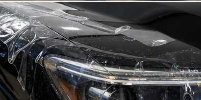 Deep gloss finish with protective film